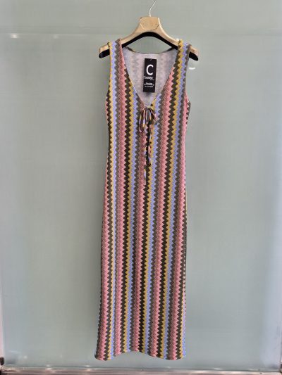 Φόρεμα σε στυλ missoni πράσινο