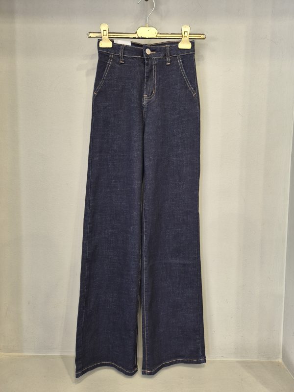 Denim flared σε μπλε σκούρο